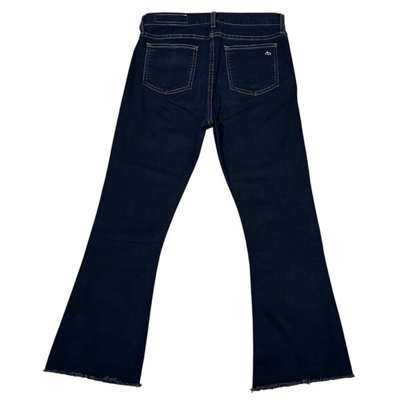 Rag & Bone Women’s Jeans Size 26 Crop Flare High Rise Blue Denim - Picture 3 of 15